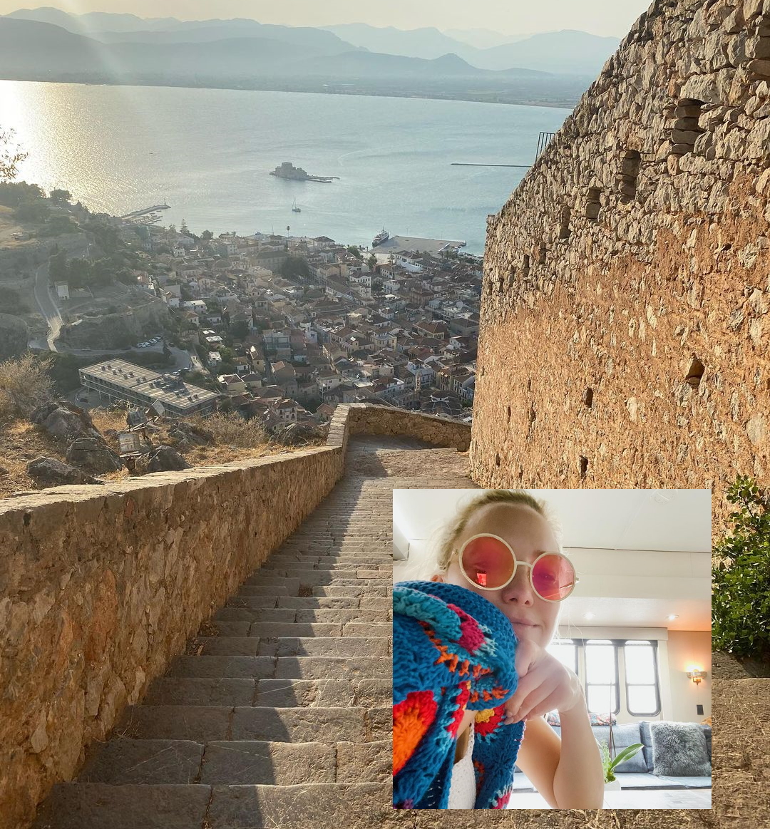 Kate Hudson: Ανέβηκε και τα 999 σκαλιά στο Παλαμίδι! Οι φωτογραφίες από την επίσκεψη στο Ναύπλιο