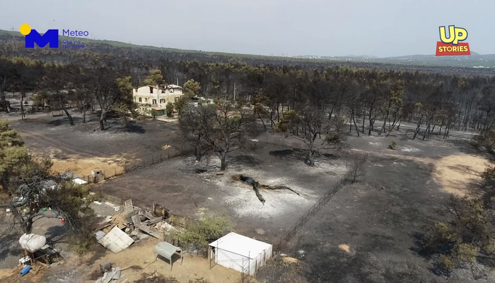 Στάχτες κι αποκαΐδια η Βαρυμπόμπη: Αποκαρδιωτική η εικόνα την επόμενη της φωτιάς