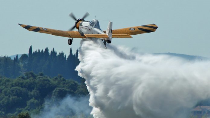 Πτώση πυροσβεστικού αεροσκάφους στη Ζάκυνθο – Σώος ο πιλότος