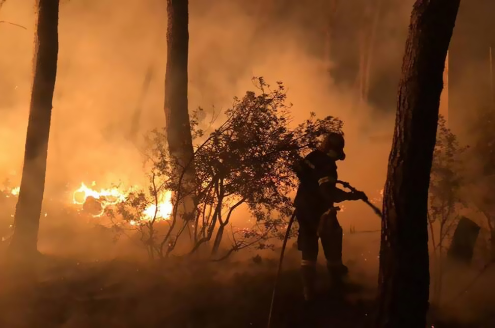 Φωτιά στη Μάνδρα: Σε ύφεση η πυρκαγιά που ξέσπασε – Καίνε μικροεστίες