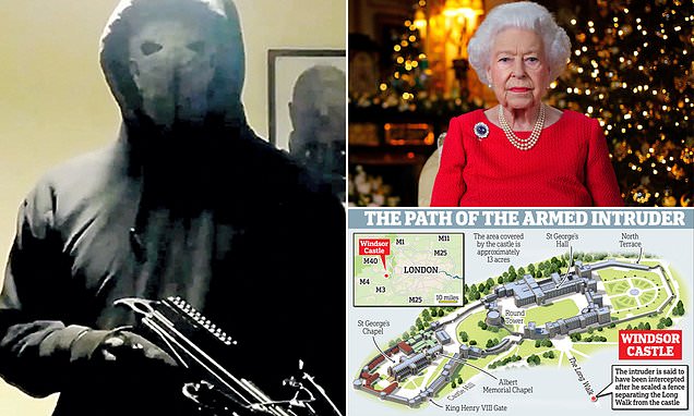 Τρόμος στο Παλάτι: Το βίντεο του μασκοφόρου που απειλεί τη Βασίλισσα Ελισάβετ με βαλίστρα