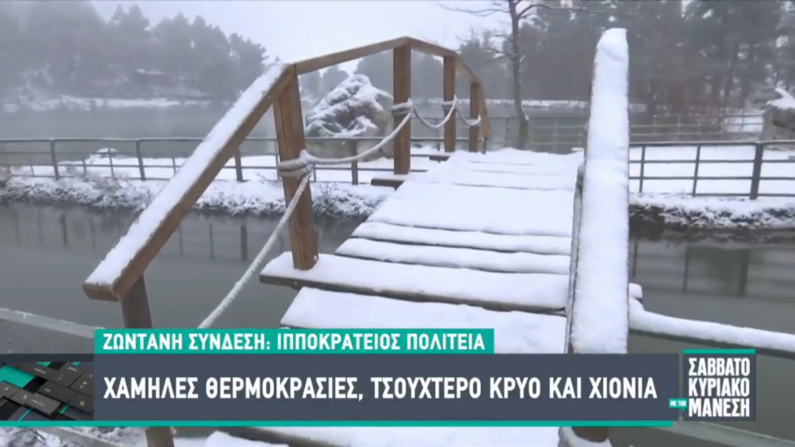 Η επική ατάκα Μάνεση σε ρεπόρτερ στα χιόνια: «Μην ανέβεις στη γέφυρα, θα σε παίξουν οι “Ράδιο Αρβύλα”»