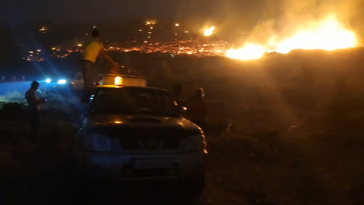 Πεντέλη: Δείτε πώς φαίνεται η μεγάλη πυρκαγιά από το αεροδρόμιο «Ελ. Βενιζέλος»