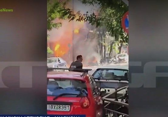 Έκρηξη στο κέντρο της Αθήνας – Δύο τραυματίες