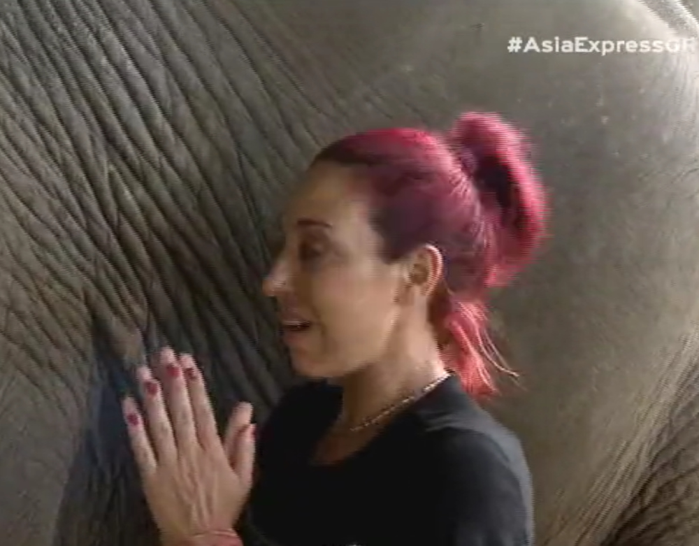Asia Express: Σοκαρισμένη η Maria Maroulis με το κατοικίδιο… ελέφαντα!
