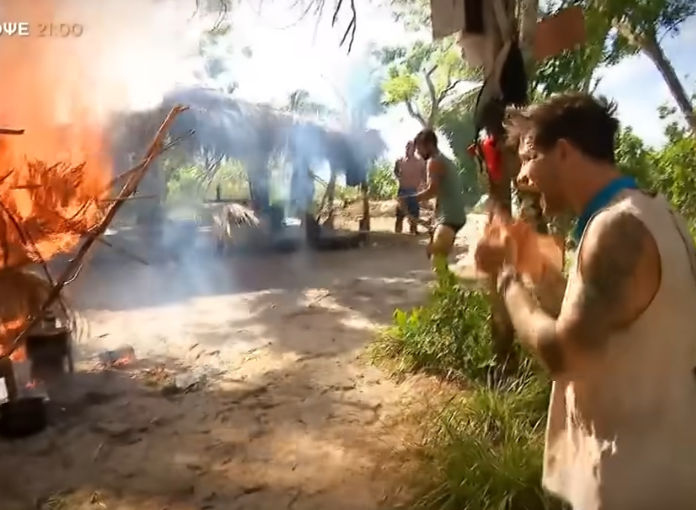 Survivor All Star: Πανικόβλητοι οι παίκτες από τη φωτιά – Ολικό «κοκομπλόκο» Γκότση, αντί για νερό πέταγε ξύλα!