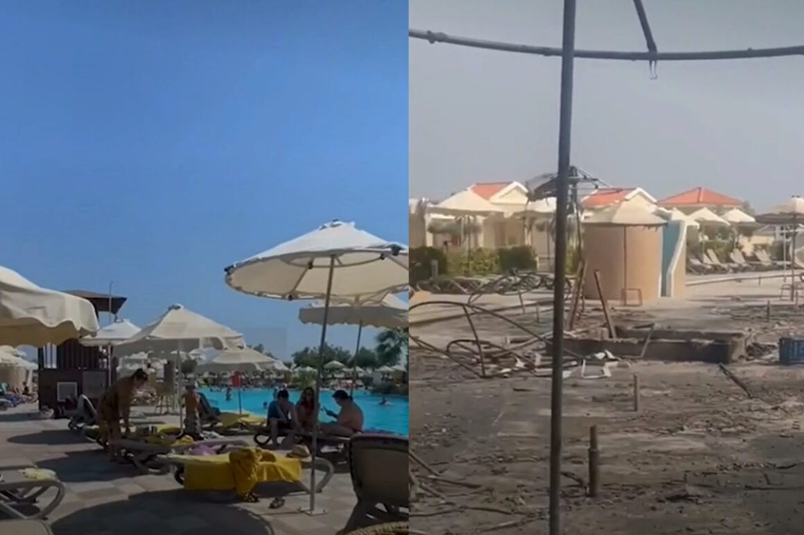 Φωτιά, το πριν και το μετά: Το συγκλονιστικό βίντεο τουρίστα από 5άστερο ξενοδοχείο στη Ρόδο
