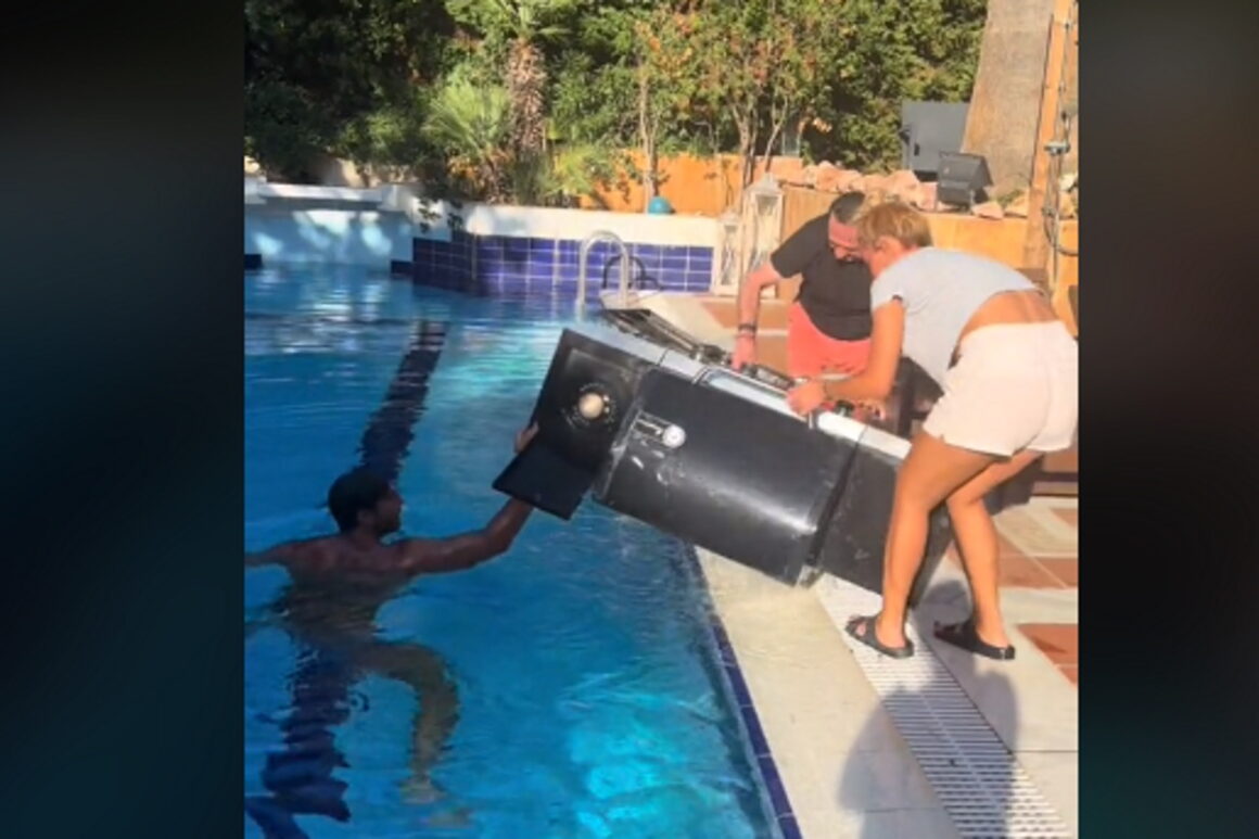 Κόνι Μεταξά: Έπεσε το μπάρμπεκιου στην πισίνα από τον αέρα – Έκανε τον σταυρό του ο ΛεΠα