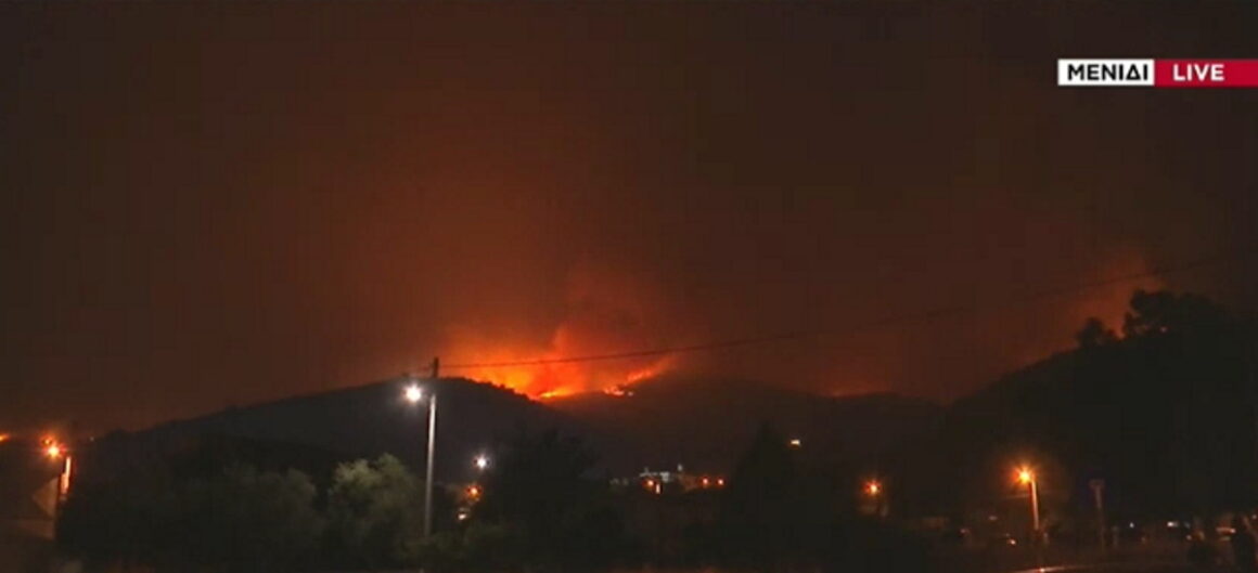Update Φωτιά Χασιά: Μάχη να μην περάσουν οι φλόγες στον Εθνικό δρυμό της Πάρνηθας