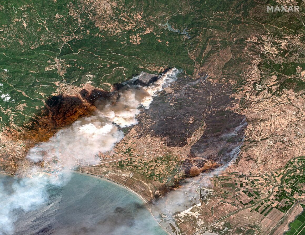 Αλεξανδρούπολη: Η δραματική εικόνα της φωτιάς και των καμένων από το Διάστημα