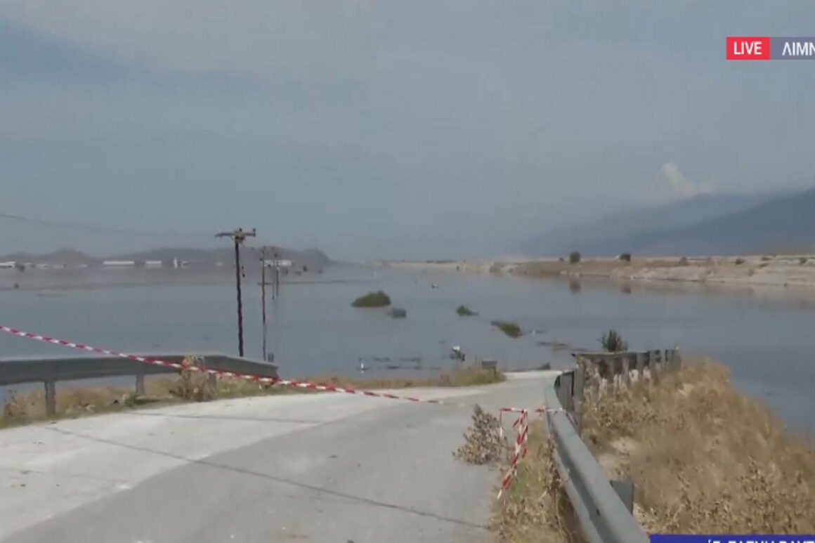 Λίμνη Κάρλα: Κίνδυνος για υπερχείλιση – Συνεχείς επιχειρήσεις στην περιοχή