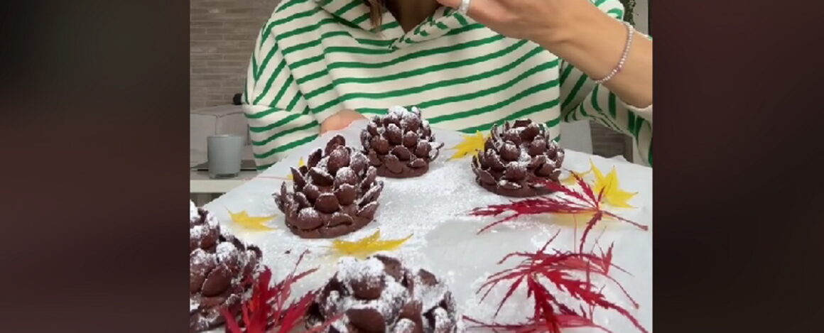 TikTok: Σοκολατένια χριστουγεννιάτικα κουκουνάρια με μόλις 4 υλικά