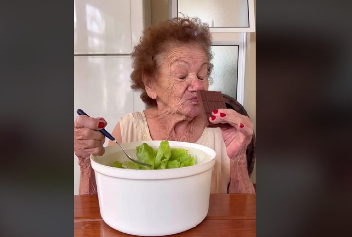 TikTok: Η σούπερ γιαγιά που μυρίζει την σοκολάτα και χορταίνει με…μαρούλι!